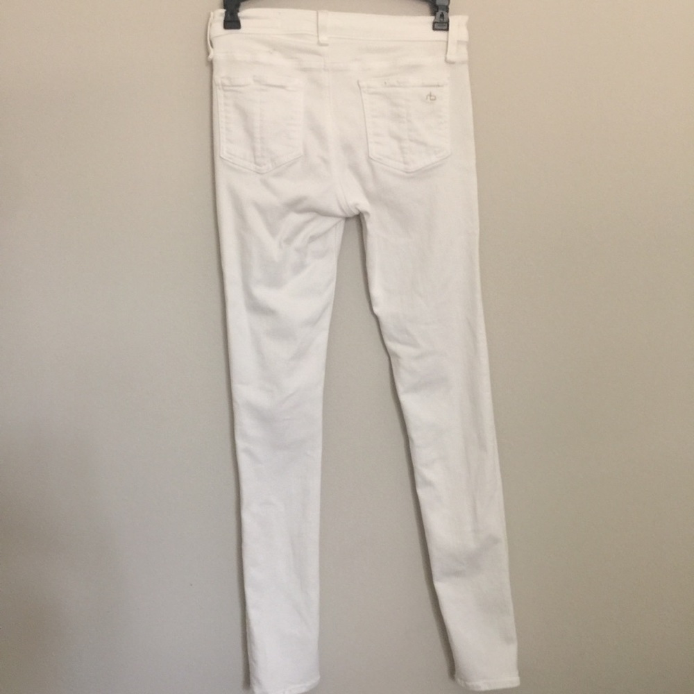 Rag & Bone The Skinny Jean In White- Size 26 - Picture 5 of 8